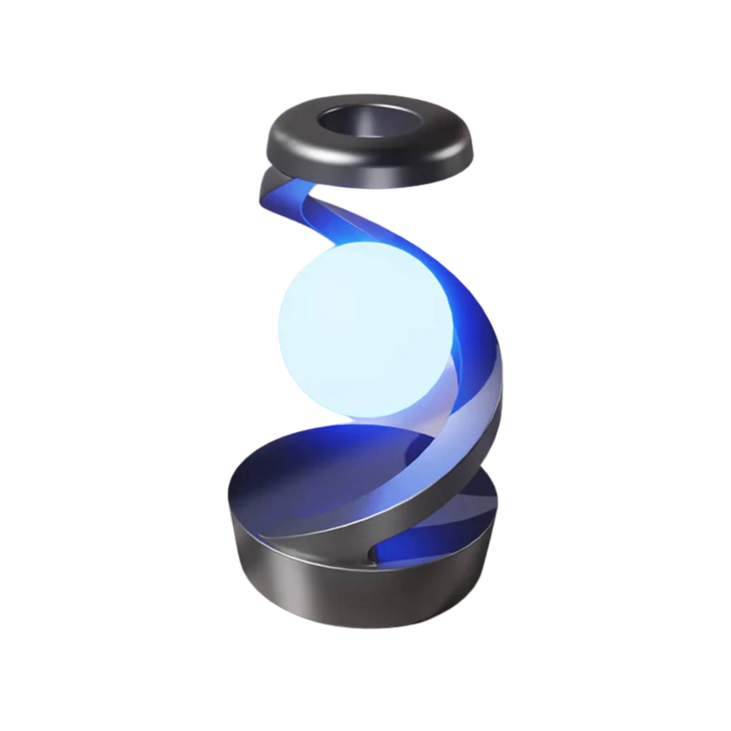 LED 360° Rotating Night Light - Wireless Charger, Rechargeable Desk Lamp