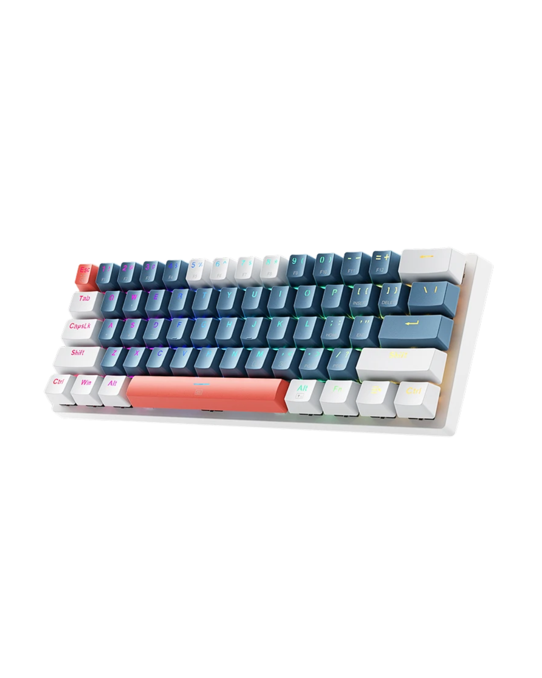 Miniteclado mecánico Machenike K500-B61 - 60%, 61 teclas, retroiluminación RGB, intercambiable en caliente