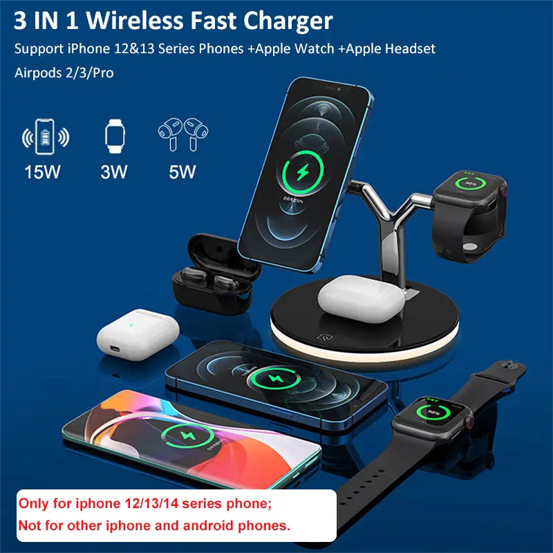 Magnetic Wireless Charger Stand - Fast Charging Dock