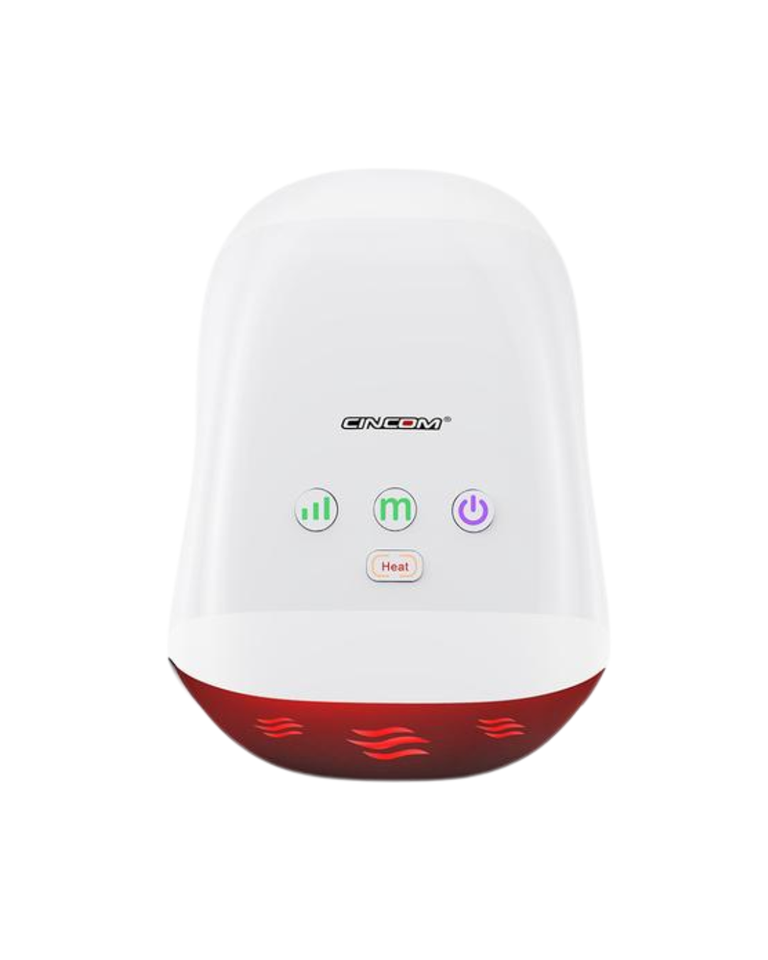 Rechargeable CINCOM Hand Massager: Cordless, Heat, Auto-Off for Daily Relaxation