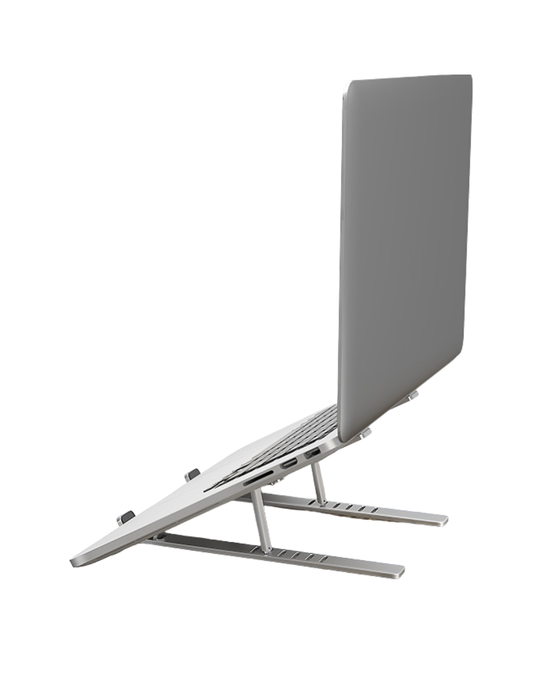 Portable Laptop Stand with Cooling Fan - Adjustable Ergonomic Desk Stand for Better Airflow