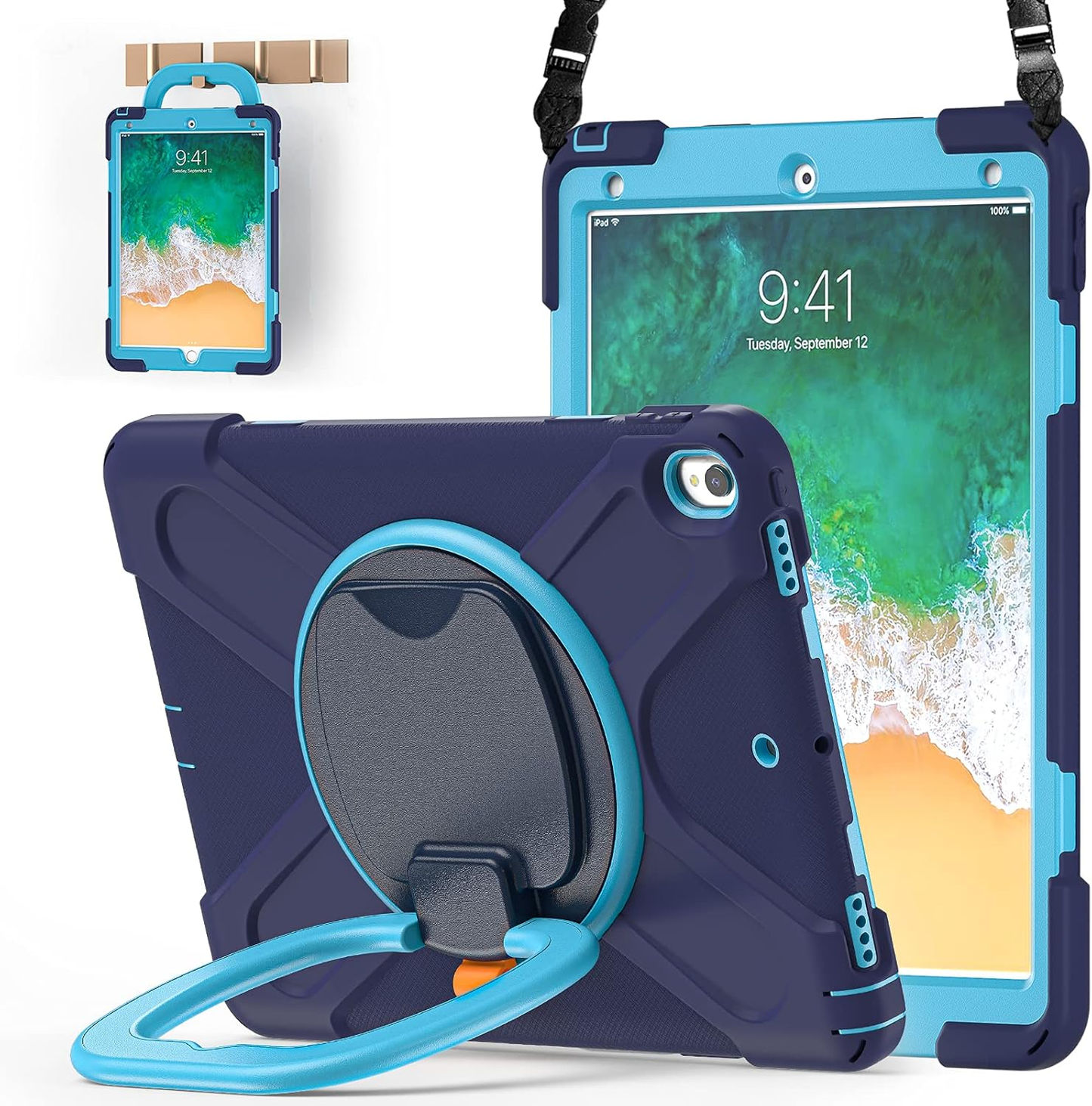 Funda protectora para iPad con correa para el hombro - Compatible con Pro y Air 3 de 10,5"
