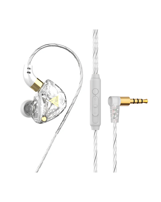 Original QKZ AK6 Copper Driver Hifi Wired Earphone 3.5MM Race Sport Headphone Bass Stereo Headset Music Earbuds in Ear with Mic