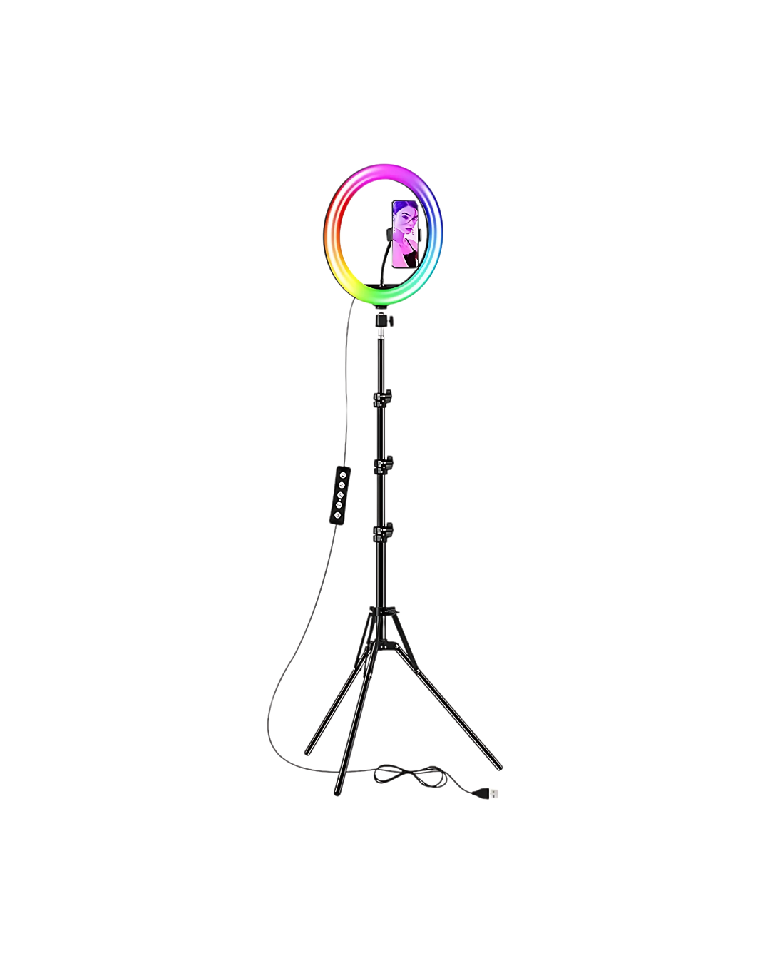 13" RGB Selfie Ring Light with Tripod Stand - 26 Modes 120 LED Photography Light