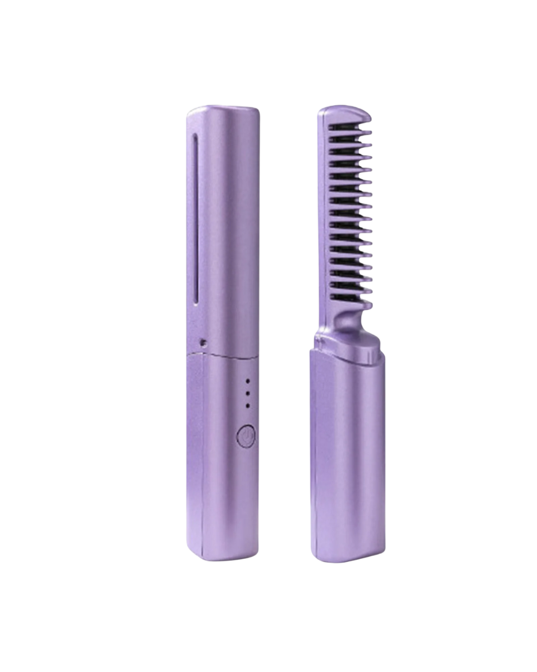 Rechargeable Mini Hair Straightener - Portable Cordless Negative Ion Styling Brush