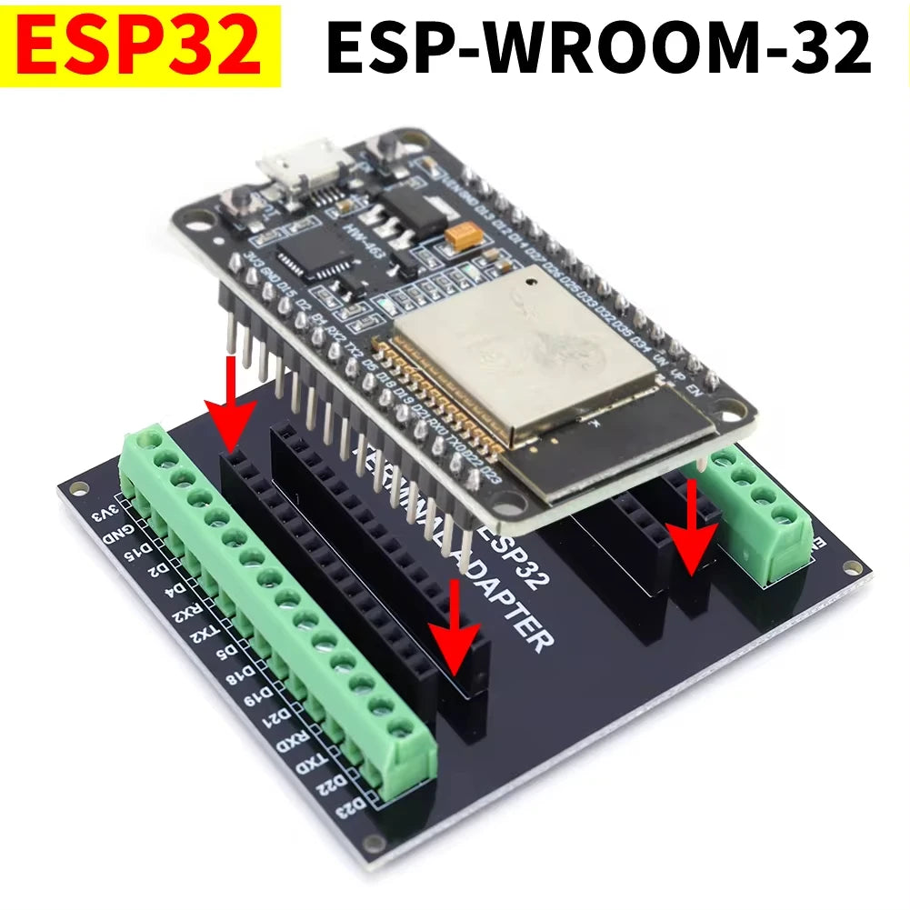 ESP32 Development Board Expansion Board Compatible with ESP32 Wifi Bluetooth Module Nodemcu-32S Lua 30Pin Expansion Board