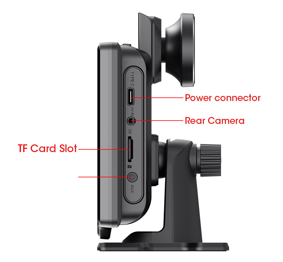 4K Dash Cam Mirror - 10.26" Display with Wireless Carplay/Android Auto GPS