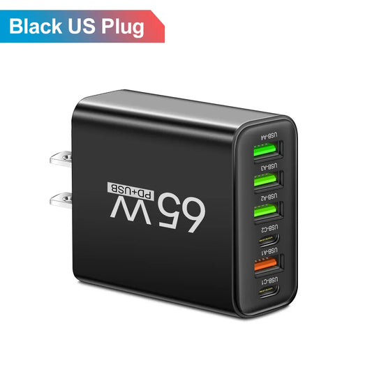 USB Wall Charger – 6-Port Fast Charging