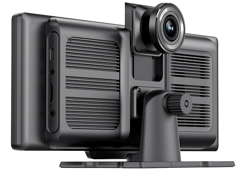 4K Dash Cam Mirror - 10.26" Display with Wireless Carplay/Android Auto GPS