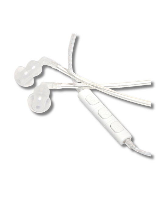 SYB Air Tube Headphones - EMF Protection Headset with Secure Ear Design