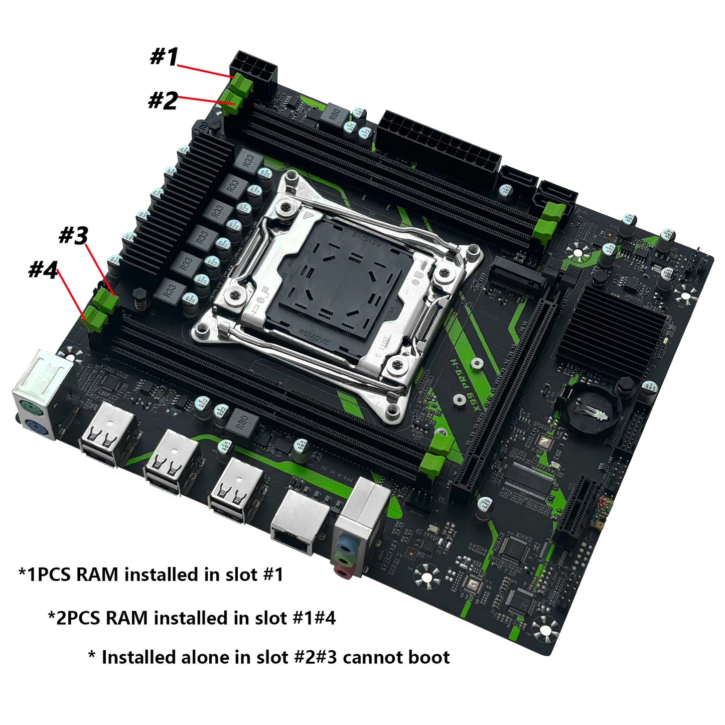 X99 PR9-H Motherboard Optional Xeon E5 2640 V4 LGA 2011-3 CPU Kit Set 16GB DDR4 Memory RAM NVME M.2