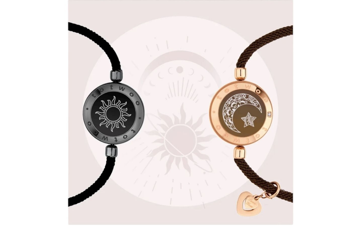 Pulseras táctiles de larga distancia Miss You que se iluminan y vibran para parejas