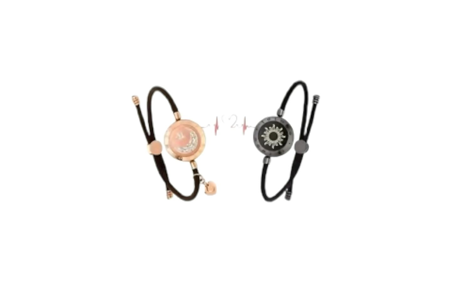 Pulseras táctiles de larga distancia Miss You que se iluminan y vibran para parejas