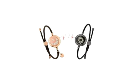 Pulseras táctiles de larga distancia Miss You que se iluminan y vibran para parejas