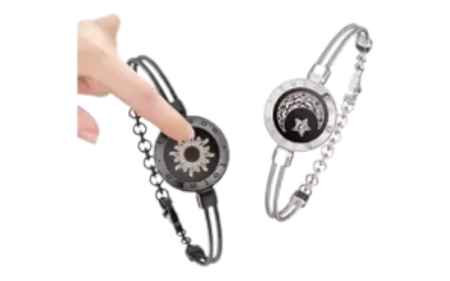 Pulseras táctiles de larga distancia Miss You que se iluminan y vibran para parejas