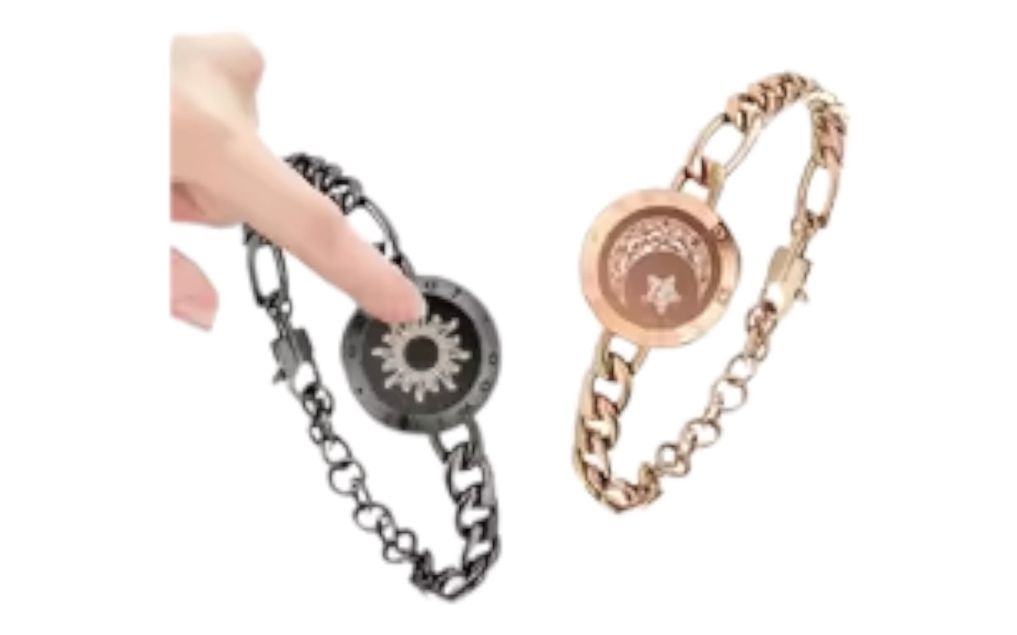 Pulseras táctiles de larga distancia Miss You que se iluminan y vibran para parejas