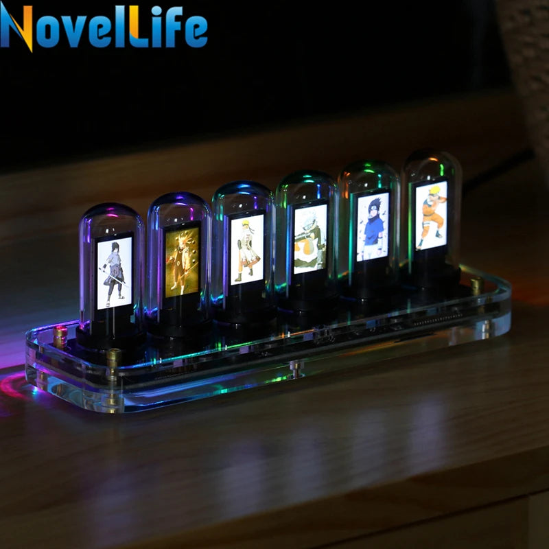 SE Nixie Tube Clock Kit Digital Calendar Stopwatch Time Photo Display Gesture Control Creative Desk Decoration Gifts