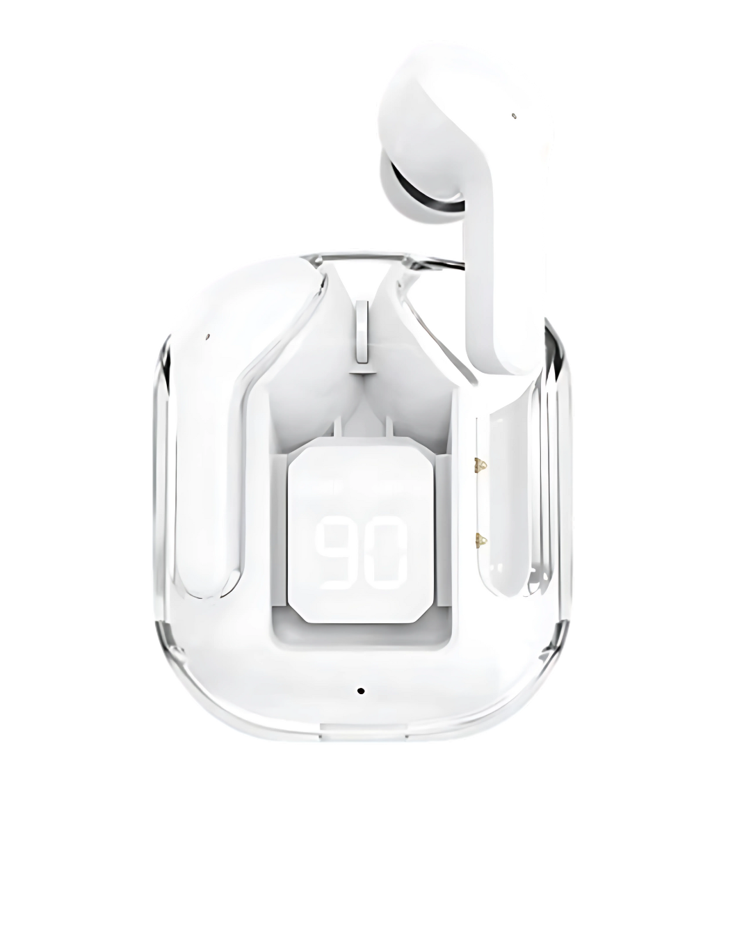 TWS Transparent Bluetooth Earbuds - ENC Sports Headphones with LED Power Display
