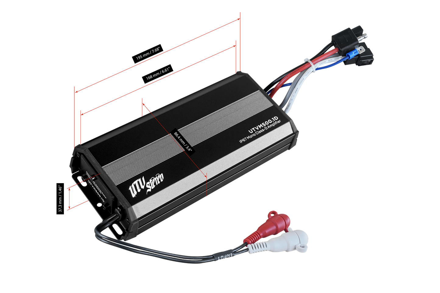 M-Series 500W Mono Amplifier - High-Performance UTV Audio Power