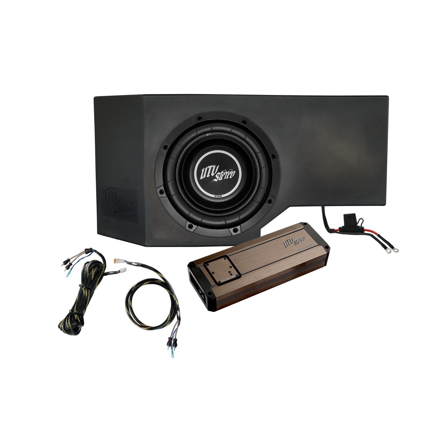 Can-Am Defender 1200W Subwoofer Kit - Single Passenger Side 10" Audio System