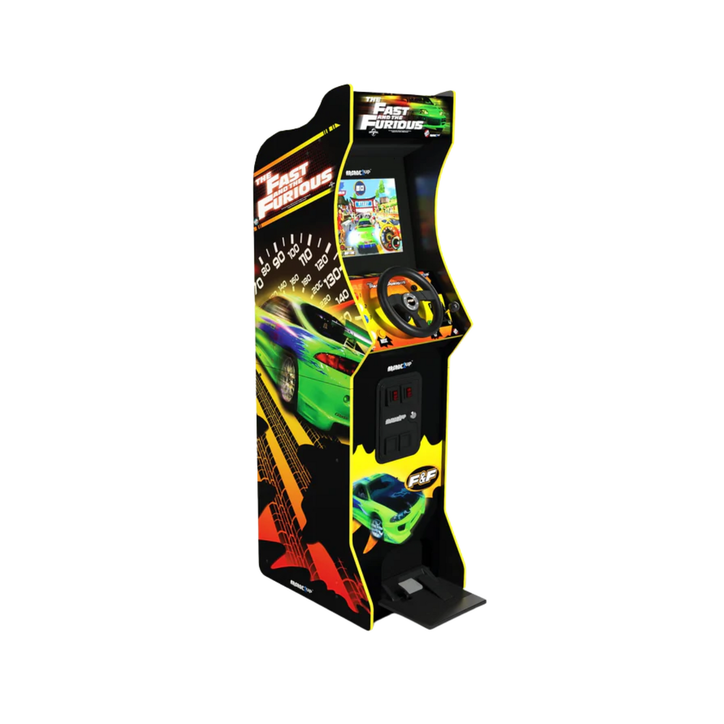 Fast & Furious Deluxe 5-Foot Arcade Cabinet - 2 Classic Games with 17" LCD Screen