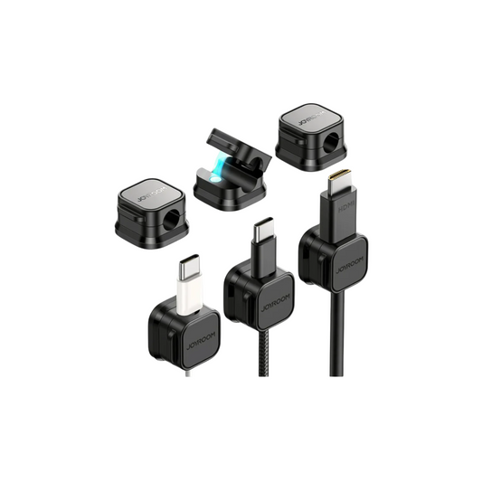 Organizador de cables magnético para debajo del escritorio con clips suaves