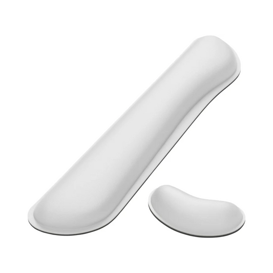 Reposamuñecas de espuma viscoelástica para teclado y ratón: soporte ergonómico acolchado para juegos y oficina