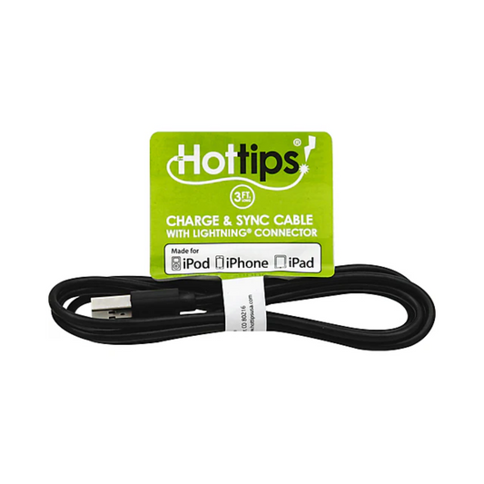 3-Foot Hottips Charging Cable - Universal Charge & Sync Solution