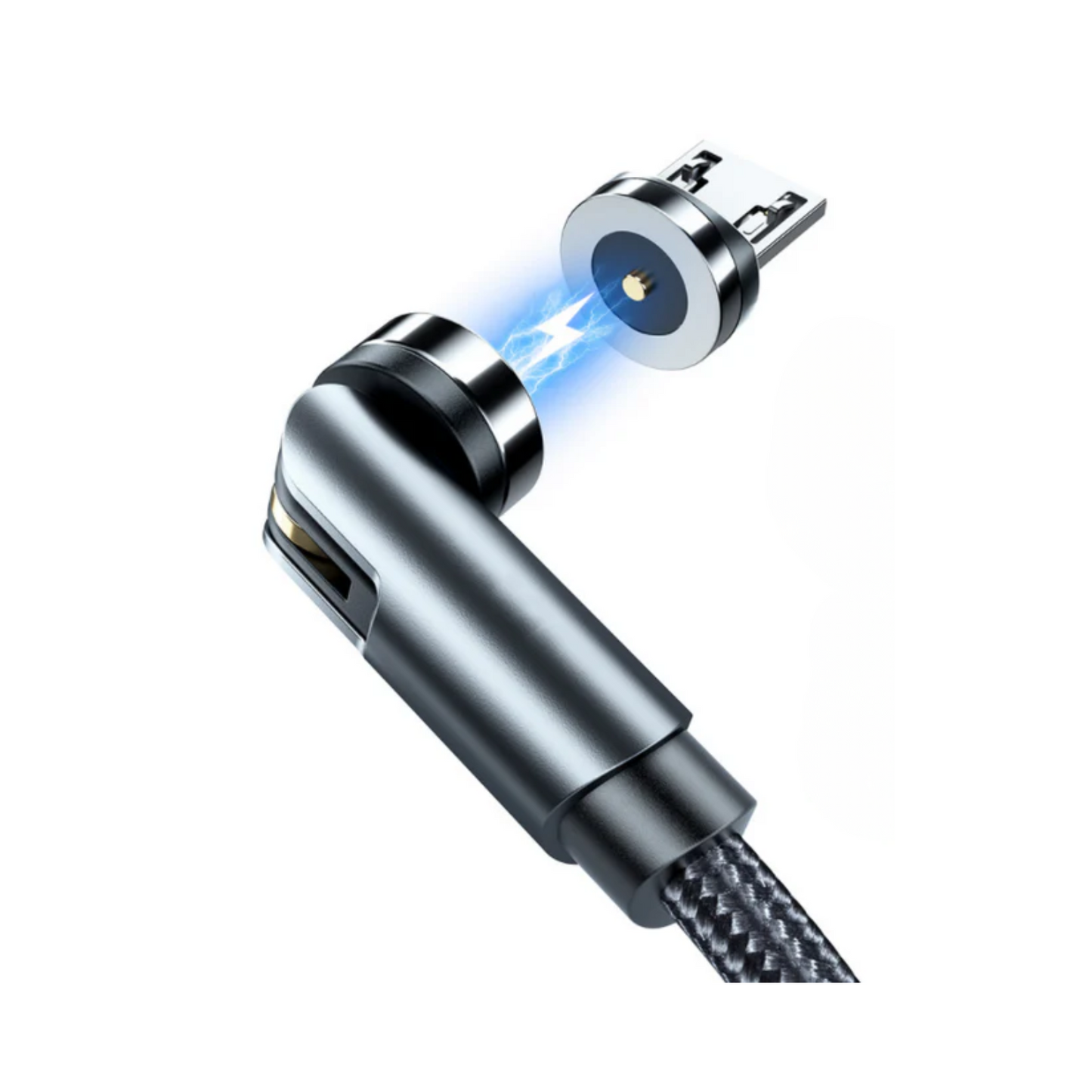 Cable de carga USB magnético giratorio de 360° - Cargador compatible con varios dispositivos