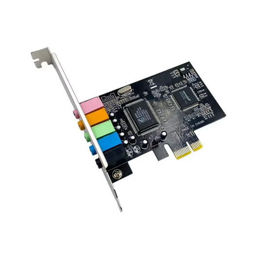PCIe 5.1 Sound Card - 3D Stereo Audio Interface with CMI8738 Chip