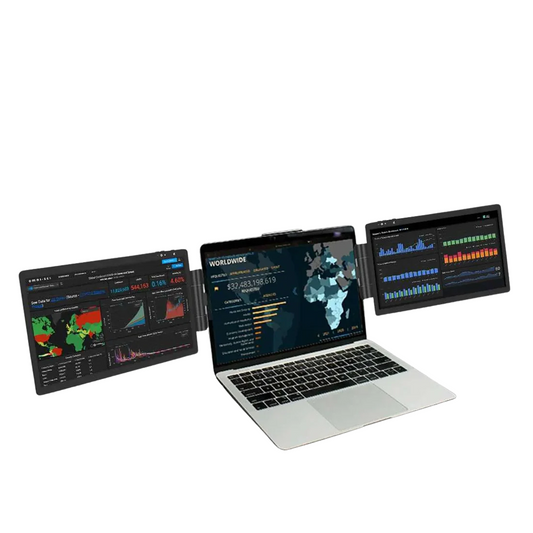 12" Dual Monitor Laptop Screen Extender - 1920x1080 HD IPS for MacBook/Huawei