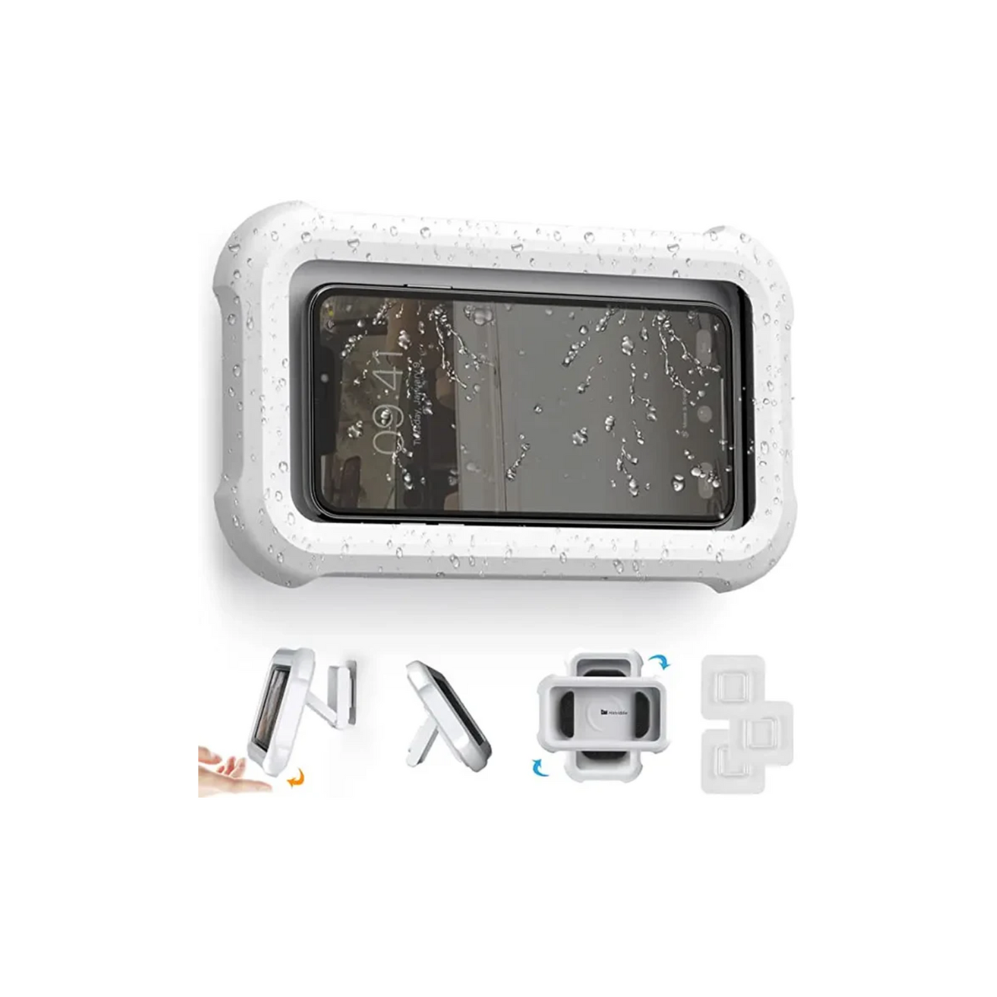 Waterproof Shower Phone Holder: 480° Rotate, Wall Mount