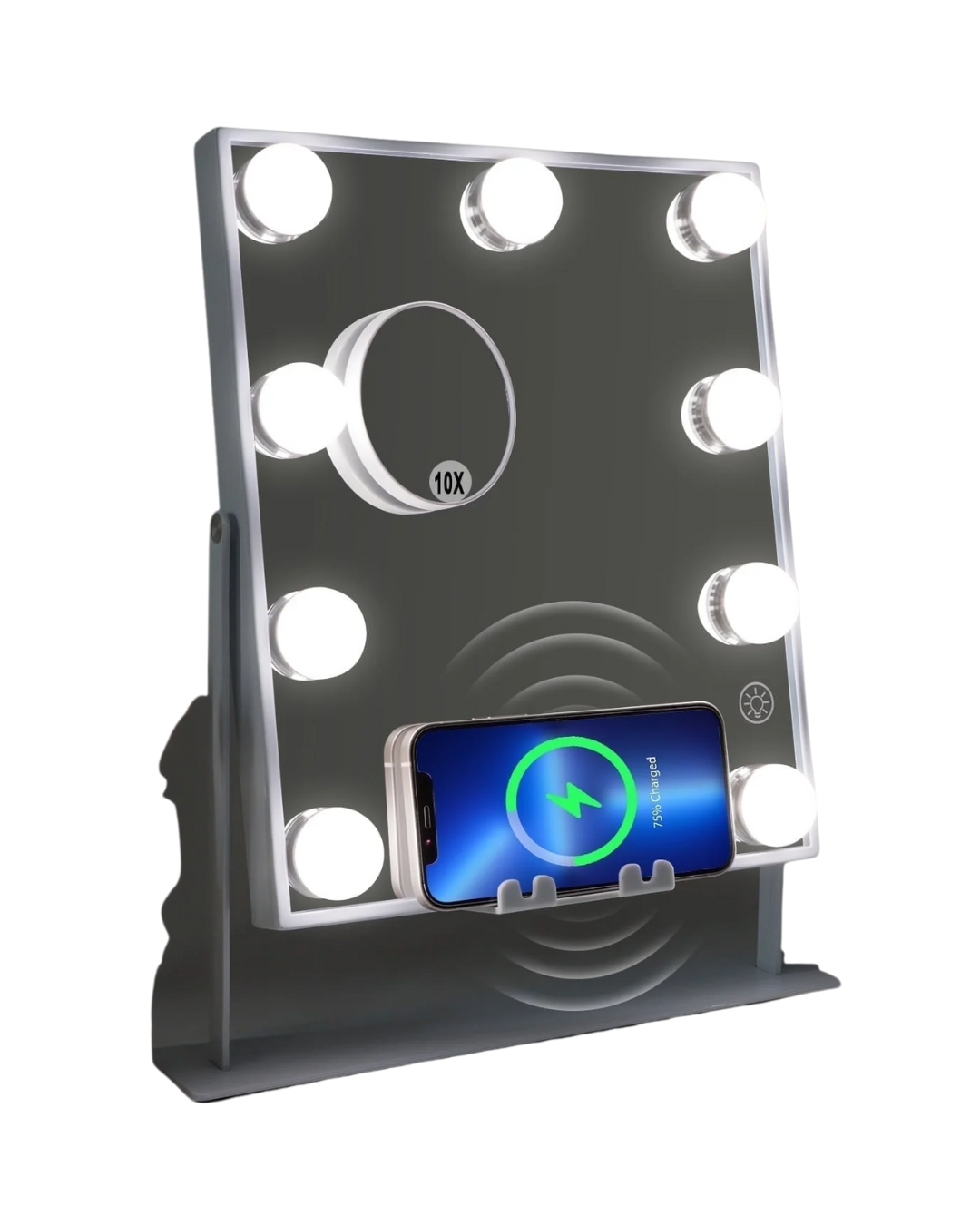 23x18 Inch Bluetooth Vanity Mirror with Lights - Tabletop & Wall Mount
