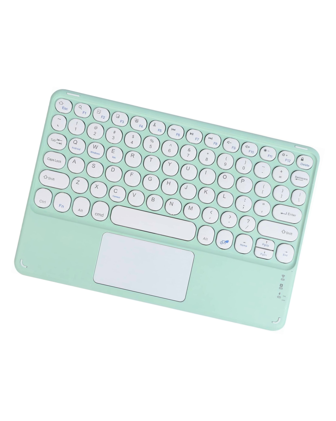 Wireless Bluetooth Keyboard with Touchpad - Portable, Universal, 10-Inch