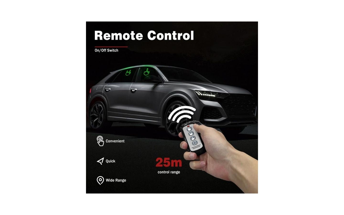 Car Gesture Light: LED Windshield Display, Express Driving Emotions