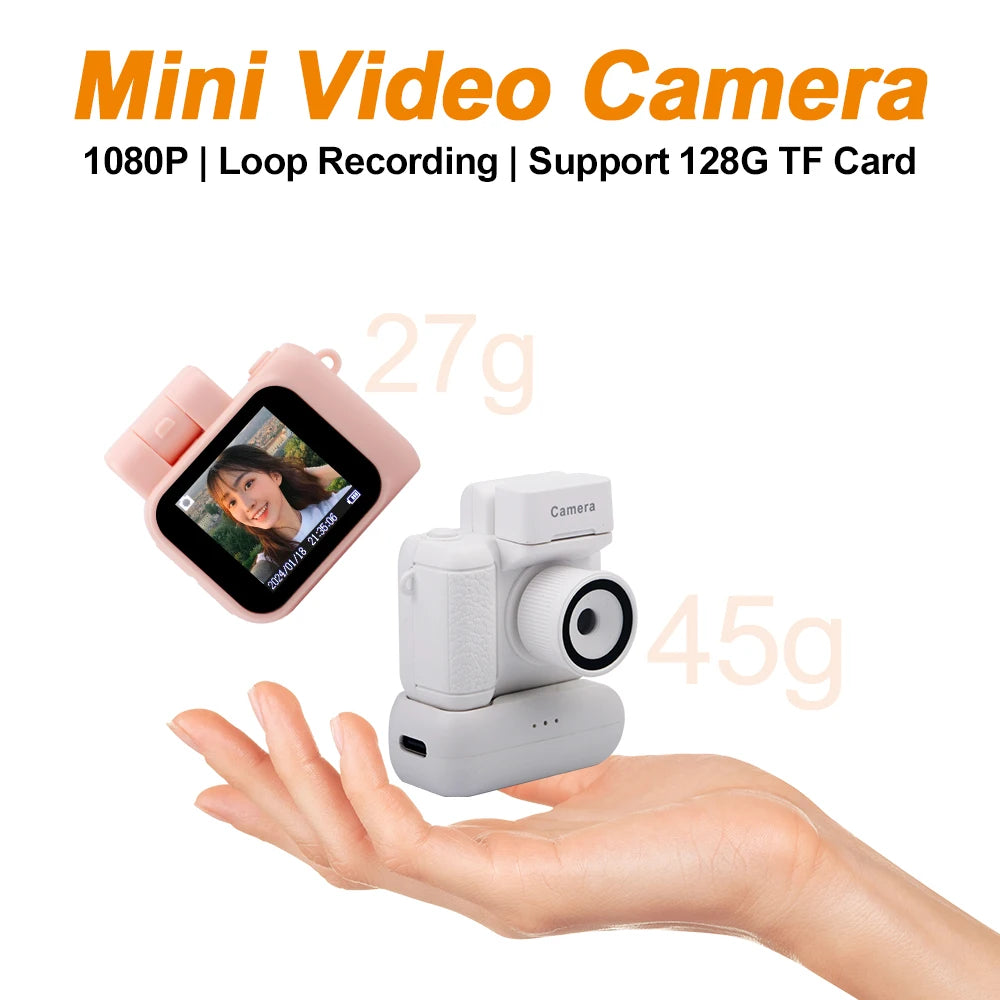 Retro Mini Video Recorder: HD, Screen, Flash, Portable