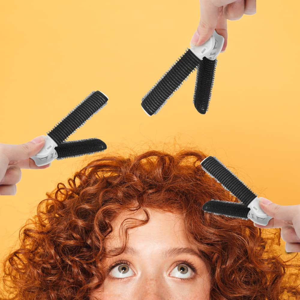 2 Pcs Volumizing Hair Root Clip, Hair Volume Curler Clips, Fluffy Hair Volumizing Clips, Hair Styling Tool for DIY Curly Hair(Black)