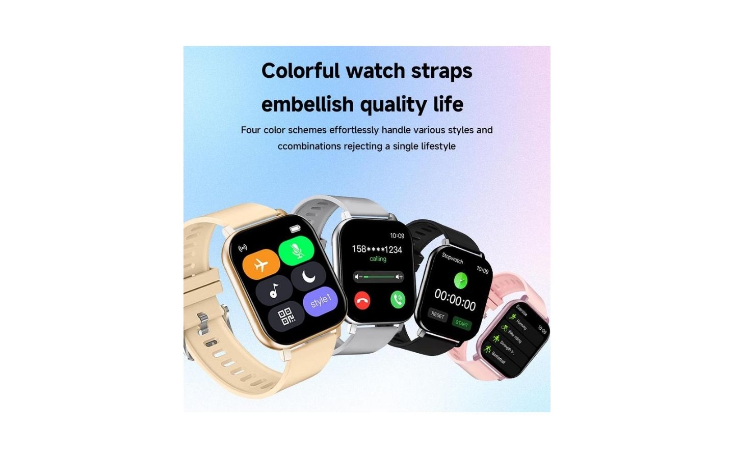 1.83" HD Smartwatch: SIMSONLAB BT Calling, Fitness & Weather, iOS/Android