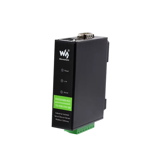 Poe Optional Metal Alloy Industrial Serial Server RS232 RS422 RS485 to RJ45 Ethernet TCP/IP to Serial Server