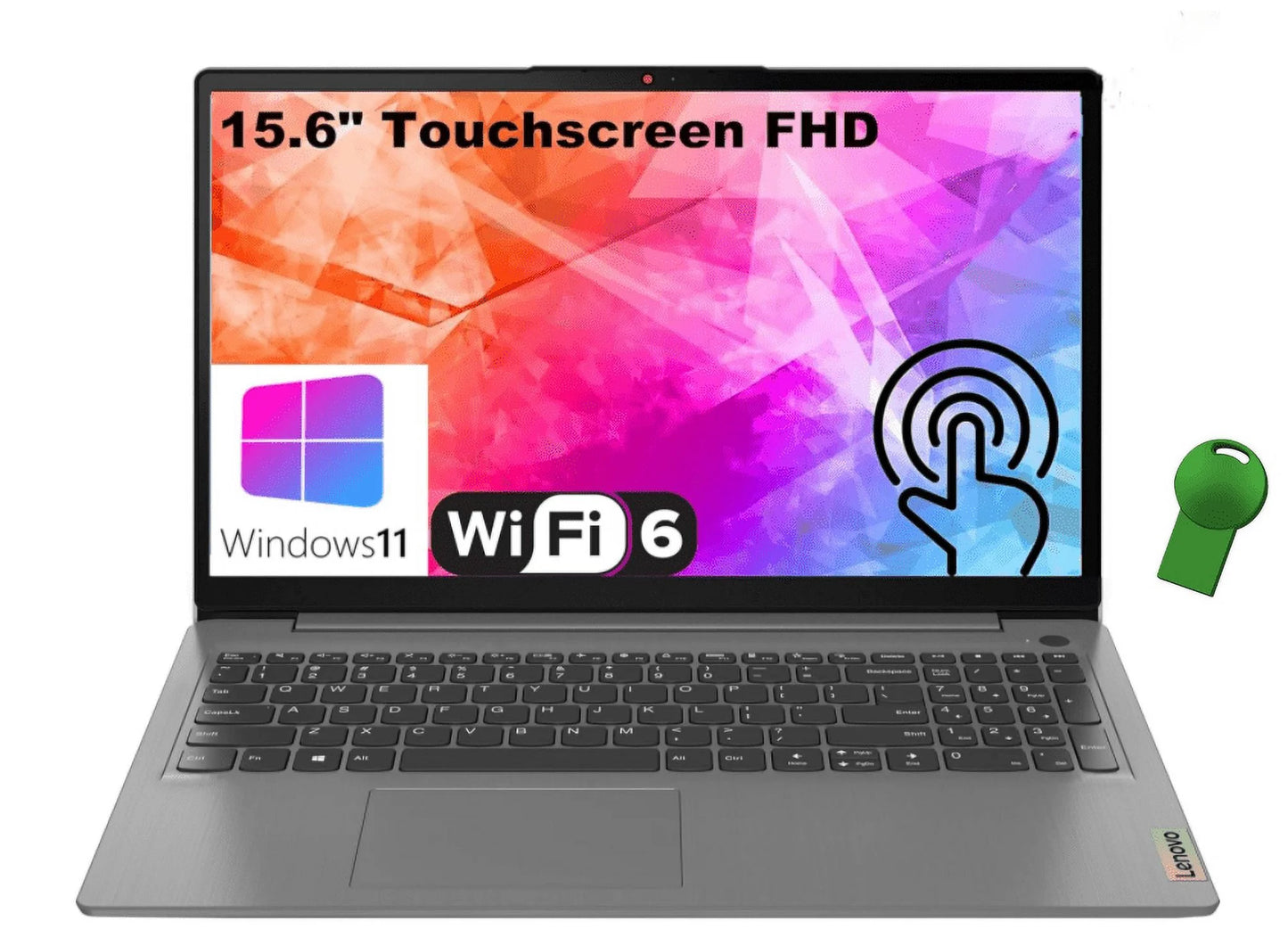 Ideapad 3I 15.6" Touchscreen FHD Laptop Computer, Intel Core I3-1115G4 (Beat I5-10210U), 16GB DDR4 RAM, 256GB Pcie SSD, Wifi 6, Bluetooth 5.1, Arctic Grey, Windows 11 S