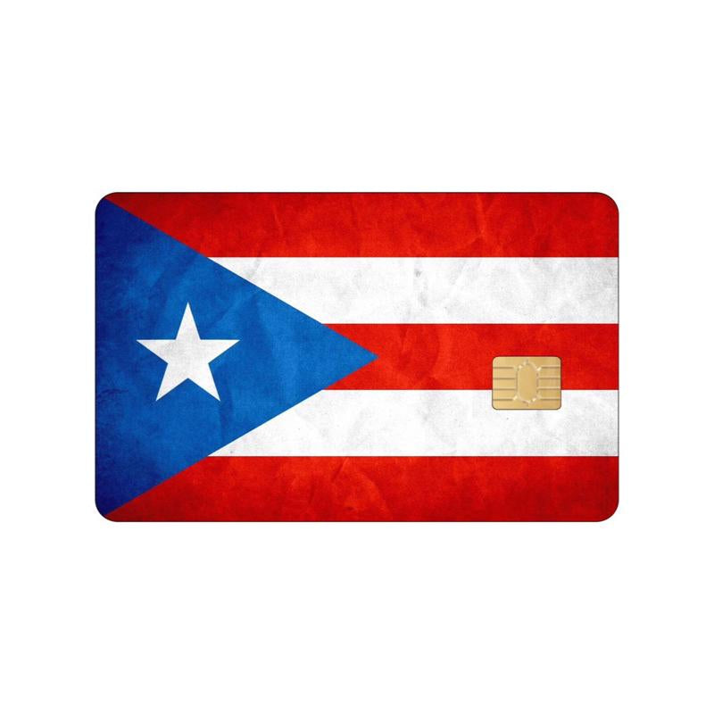 Puerto Rico Card Skin: Matte Finish, Premium Quality, No Residue