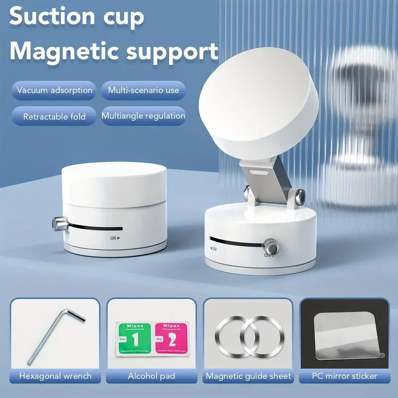 Versatile Magnetic Car Phone Holder: Vacuum Suction, for iPhone 16/15