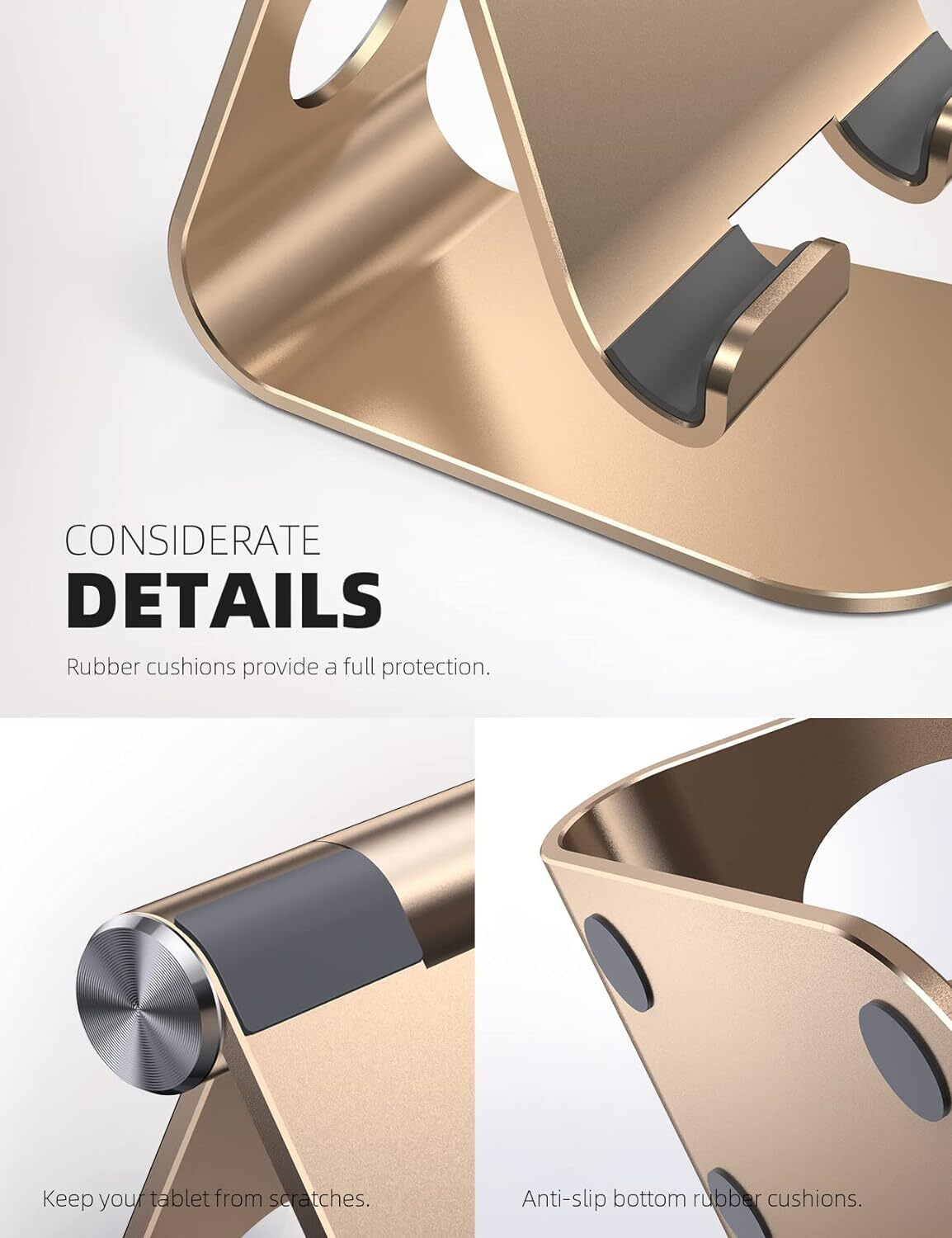 Lamicall Tablet Stand Adjustable, Tablet Stand : Desktop Stand Holder Dock