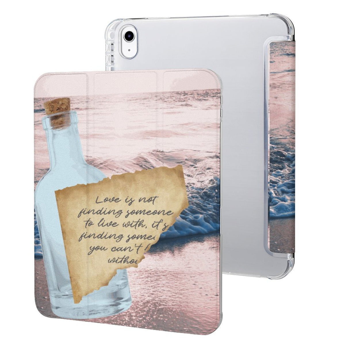 Tablet Case with Pencil Holder – Written in the Tide