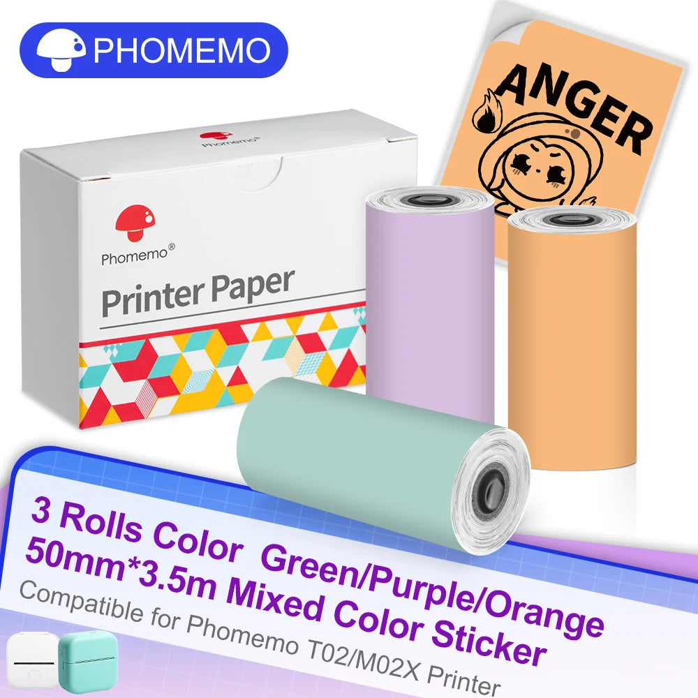 Phomemo T02 Wireless Thermal Printer: Portable Pocket Photo/Label/List Printer