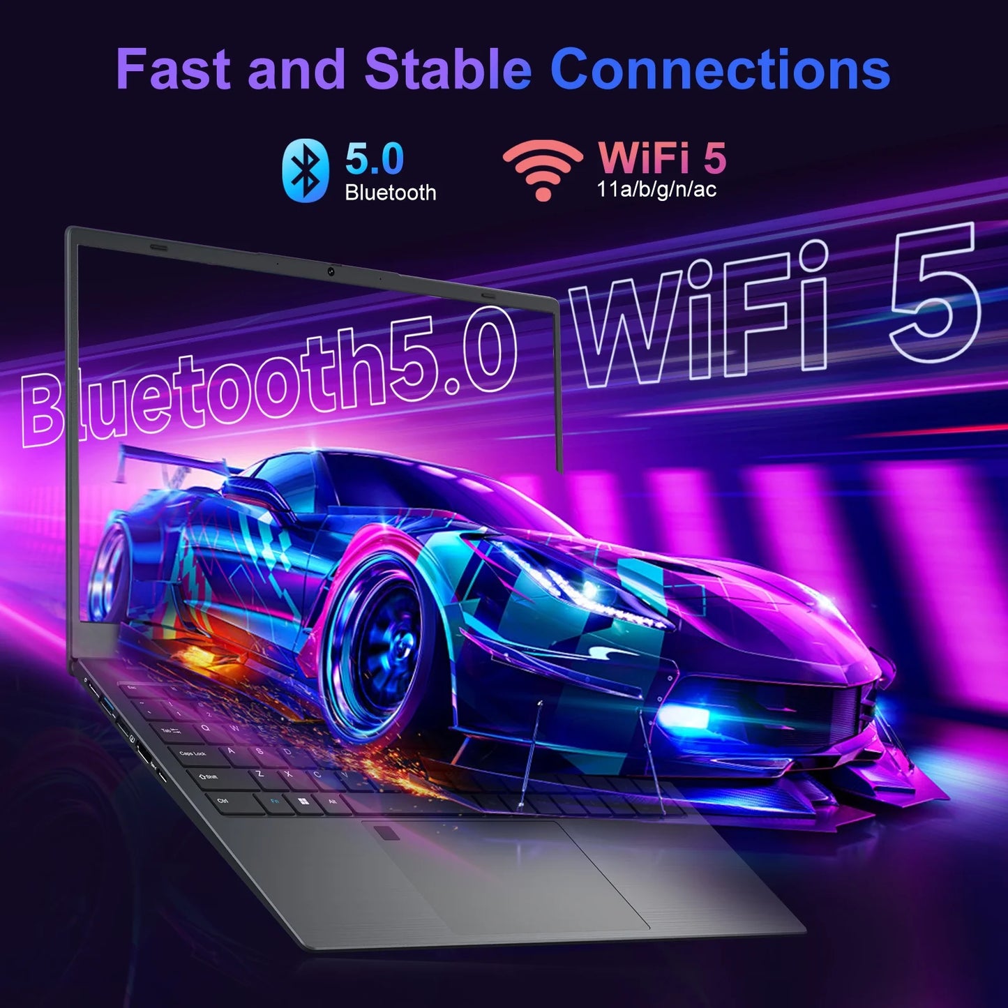 15.6" Windows 11 Laptop,12Gb DDR5 512GB SSD, Intel N95 with 4 Cores up to 3.4Ghz, with Office 2024, 1080 FHD IPS Display Wifi5 BT5.0 Fingerprint for Student, Home Office, Business, Black