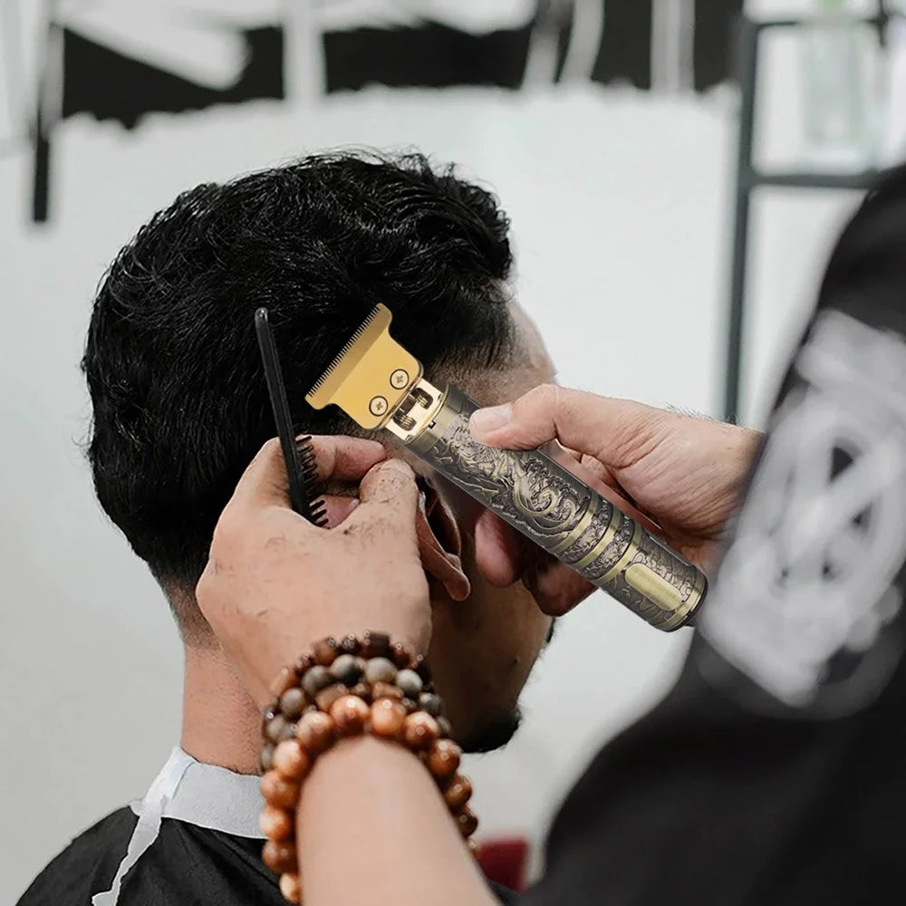 Hair Trimmer, Hair Clippers for Men Hair Cutting Professional Cordless Zero Gapped Hair Trimmer for Men Haircut Clipper Detail Beard Trimmer Shaver, USB Rechargeable LED Display