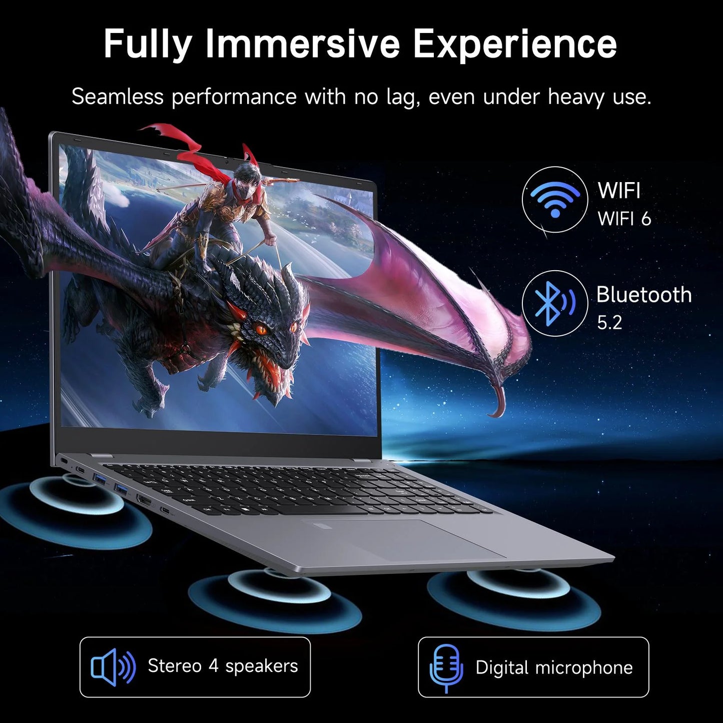15.6" Windows 11 Laptop, Dual 16GB DDR4 512GB SSD, Intel Core I5 1240P, 12 Core up 4.4Ghz, Office 2024 Fingerprint Backlit KB Wifi 6 BT5.2, Laptop Computer for Business, Student, Light Gaming