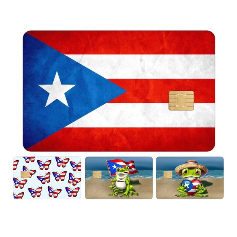Puerto Rico Card Skin: Matte Finish, Premium Quality, No Residue