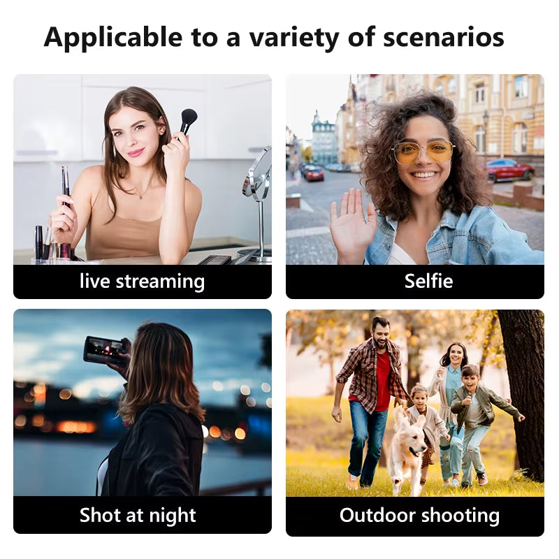 2024 NEW Portable Wireless Bluetooth Phone Telescopic Selfie Stick Tripod with Fill Light for Huawei Iphone 13 Android Xiaomi